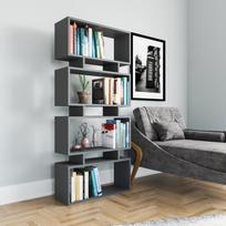 knygos home - Kalune Design Knygų lentynos Langdon - Anthracite - 3 nuotrauka