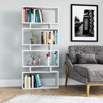 balta knygu lentyna - Kalune Design Knygų lentynos Langdon - Baltas - 2 nuotrauka