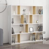 balta knygu lentyna - Kalune Design Knygų lentynos Hodbi - Baltas, Oak - 2 nuotrauka
