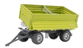 dumperis - Priekaba Bruder Fliegl Three Way Dumper 02203, žalia - 1 nuotrauka