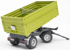 dumperis - Priekaba Bruder Fliegl Three Way Dumper 02203, žalia - 2 nuotrauka