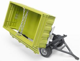 dumperis - Priekaba Bruder Fliegl Three Way Dumper 02203, žalia - 3 nuotrauka