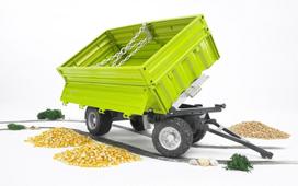 dumperis - Priekaba Bruder Fliegl Three Way Dumper 02203, žalia - 5 nuotrauka