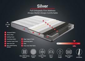 silver ciuzinys - Kalune Design Vienas čiužinys, bazė ir galvos Sidabrinė - pilka (100 x 200) - 6 nuotrauka