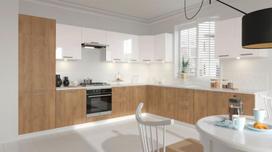 spinteles spinta - Halmar Kitchen Bottom Cabinet Vento DP-60/214 White/Honey Oak - 2 nuotrauka