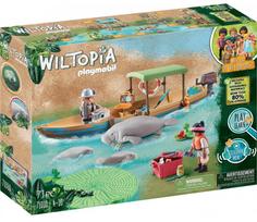 playmobil laivas - Konstruktorius Playmobil Wiltopia Boat Trip to the Manatees, 71 vnt. - 1 nuotrauka