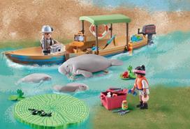 playmobil laivas - Konstruktorius Playmobil Wiltopia Boat Trip to the Manatees, 71 vnt. - 3 nuotrauka