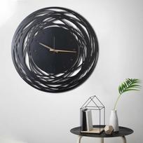 stalinis laikrodis - Sieninis kvarcinis laikrodis Wallity XL, juoda, 700 mm - 6 nuotrauka