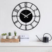 kvarciniai laikrodziai - Sieninis kvarcinis laikrodis Wallity Enzoclock, juoda, 480 mm - 3 nuotrauka