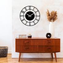 kvarciniai laikrodziai - Sieninis kvarcinis laikrodis Wallity Enzoclock, juoda, 480 mm - 4 nuotrauka