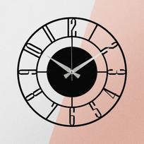 kvarciniai laikrodziai - Sieninis kvarcinis laikrodis Wallity Enzoclock, juoda, 480 mm - 5 nuotrauka