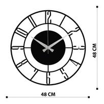 kvarciniai laikrodziai - Sieninis kvarcinis laikrodis Wallity Enzoclock, juoda, 480 mm - 6 nuotrauka