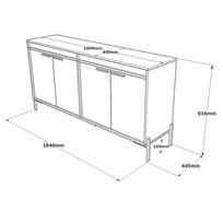 pilka komoda - Kalune Design Daugiafunkcinė kabinetas VS5 - CGA. - 6 nuotrauka
