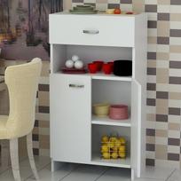 pastatomas virtuves spinteles - Kalune Design Daugiafunkcinė kabinetas Anı - Baltas - 3 nuotrauka