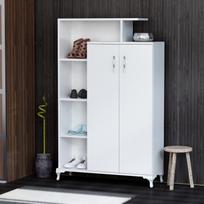 komoda 140 - Kalune Design Daugiafunkcinė kabinetas Sanat - Baltas - 3 nuotrauka