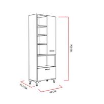 komodas spintos - Kalune Design Daugiafunkcinė kabinetas Sezen - Baltas - 4 nuotrauka