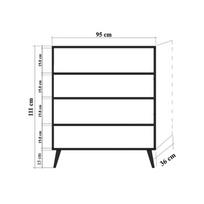 komoda zalia - Kalune Design Daugiafunkcinė kabinetas MULTİLÜX-121 - 8 nuotrauka