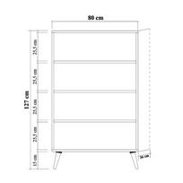 komoda 120 - Kalune Design Daugiafunkcinė kabinetas Multibox - 120 - 9 nuotrauka