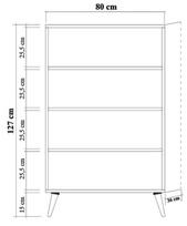 kalune design komoda - Kalune Design Daugiafunkcinė kabinetas Multibox - 723 - 9 nuotrauka