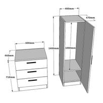 komoda 100 - Kalune Design Kelių paskirties kabinetas CC6-W - 6 nuotrauka