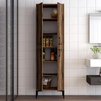 komoda riesutas - Kalune Design Daugiafunkcinė kabinetas Berlin A - Walnut - 4 nuotrauka