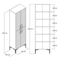 komodos 200 - Kalune Design Daugiafunkcinė kabinetas Berlin A - Baltas - 6 nuotrauka