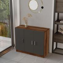 komoda riesutas - Kalune Design Daugiafunkcinė kabinetas Vario E - baroko, antracitas - 3 nuotrauka