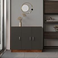 komoda riesutas - Kalune Design Daugiafunkcinė kabinetas Vario E - baroko, antracitas - 5 nuotrauka