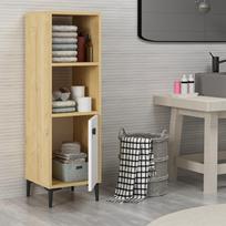 kalune design komoda - Kalune Design Daugiafunkcinė kabinetas Alone - Sapphire Oak, Baltas - 7 nuotrauka