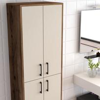 komodos 200 - Kalune Design Daugiafunkcinė kabinetas Berlin A - Walnut, Kreminis - 5 nuotrauka