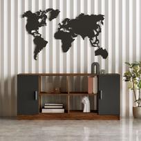 komoda riesutas - Kalune Design Daugiafunkcinė kabinetas Vario F - Baroque, Anthracite - 3 nuotrauka