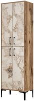 komoda riesutas - Kalune Design Daugiafunkcinė kabinetas Berlin A - Walnut, Baltas Marble - 1 nuotrauka