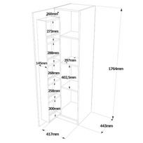 kalune design komoda - Kalune Design Kelių paskirties kabinetas VA1-W - 5 nuotrauka
