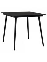 lauko baldai 4 vietu - Lauko baldų komplektas VLX Outdoor Dining Set 3060214, juodas, 4 vietų - 3 nuotrauka