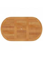 rudi lauko baldai - Lauko baldų komplektas VLX 7 Piece Solid Teak Wood 3059528, rudas, 6 vietų - 6 nuotrauka