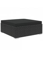 lauko baldu 9 vietu - Lauko baldų komplektas VLX Garden Lounge Set 46755, juodas, 9 vietų - 5 nuotrauka