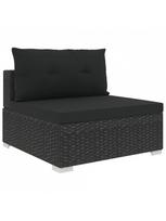 lauko baldu 9 vietu - Lauko baldų komplektas VLX Garden Lounge Set 46755, juodas, 9 vietų - 6 nuotrauka