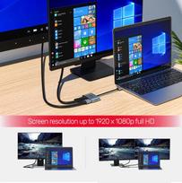 usb vga adapteris - UNITEK V1304A Adapteris USB-A- HDMI VGA FULL HD - 7 nuotrauka