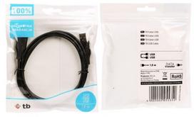 senukai adapteriai - TB Cable USB-A / USB-A 1.8m Black - 3 nuotrauka