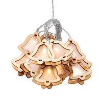 kalediniai varpeliai - DecoKing Crala Wooden Bell LED Lights 10pcs - 1 nuotrauka