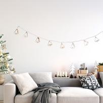 kalediniai varpeliai - DecoKing Crala Wooden Bell LED Lights 10pcs - 2 nuotrauka