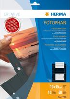 imautes - Herma photo sleeve 10x15cm horizontal 10sh, black (7786) - 1 nuotrauka