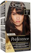 Loreal Préférence ilgalaikiai plaukų dažai - 4.0 Tahiti Brown