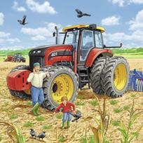 giantas - Ravensburger Puzzle Large Machines 3x49pcs 080120 - 2 nuotrauka