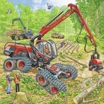 giantas - Ravensburger Puzzle Large Machines 3x49pcs 080120 - 4 nuotrauka