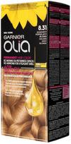 Aliejaus pagrindo ilgalaikiai plaukų dažai be amoniako Garnier Olia 8.31 Golden Ashy Blond