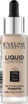 Eveline Liquid Control HD Mattifying Drops Foundation makiažo pagrindas 32 ml. - 015 Light Vanilla