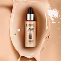 gelio pudra - Eveline Liquid Control HD Mattifying Drops Foundation makiažo pagrindas 32 ml. - 010 Light Beige - 3 nuotrauka