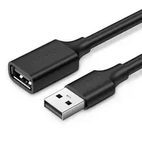 ugreen usb 3m - Ugreen 10317 USB 2.0 extension cable 3m Black - 1 nuotrauka