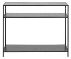 stalvirsis plien - Konsolinis staliukas Actona Seaford, juodas, 1000 mm x 350 mm x 790 mm - 2 nuotrauka